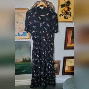 Vintage 90s Bird Fountain Dress ⛲️